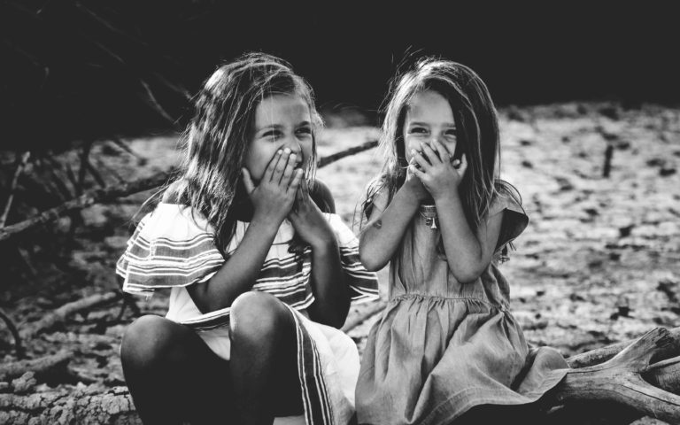 little girls laughing at funny parenting quotes