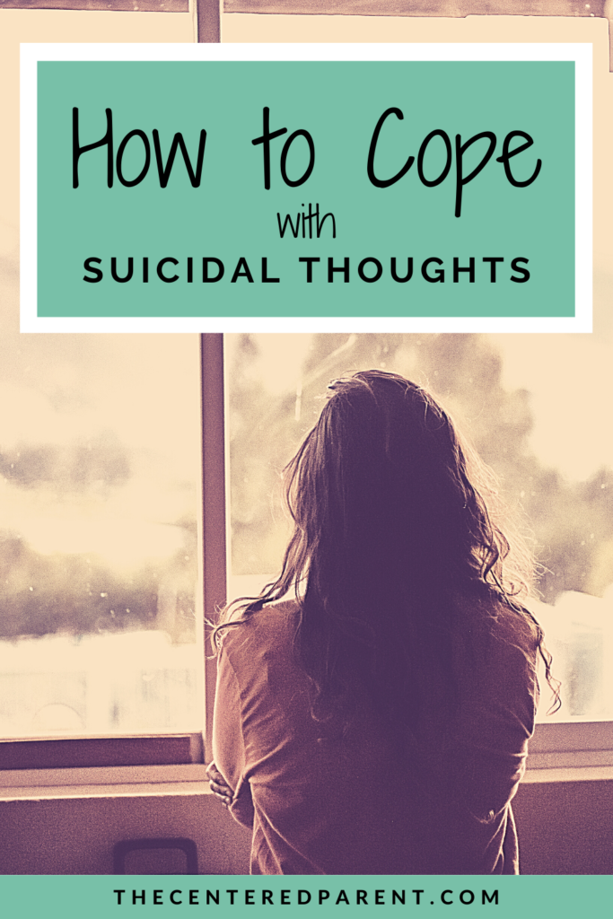 how to cope with suicidal thoughts pinterest pin