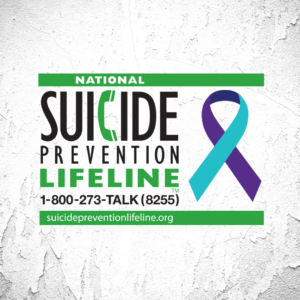 suicide prevention lifeline ribbon logo