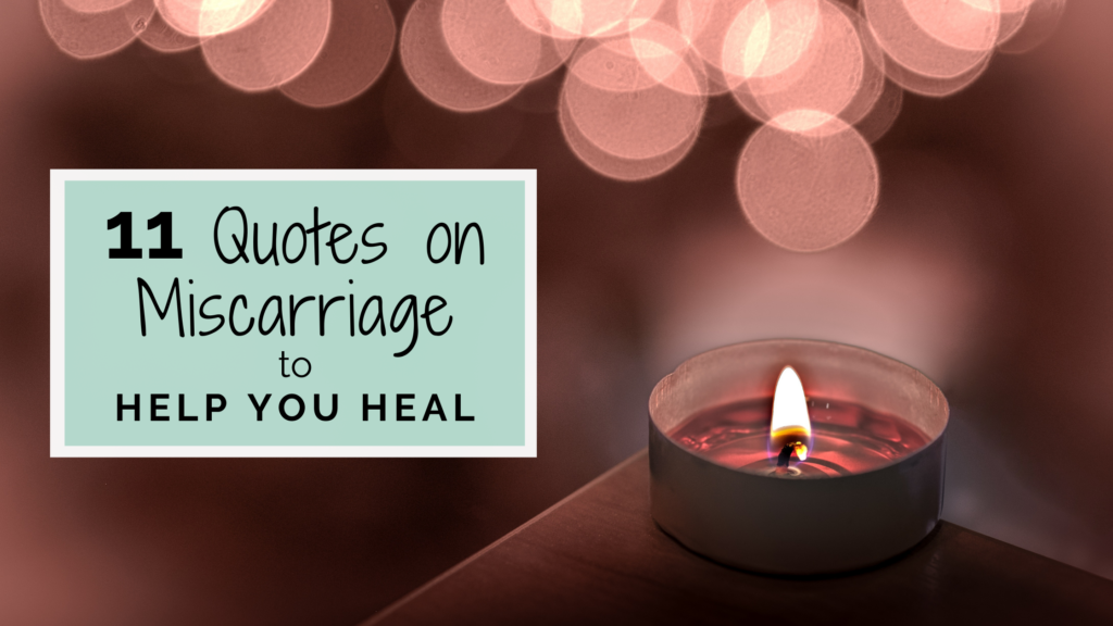 blog banner for quotes on miscarriage post