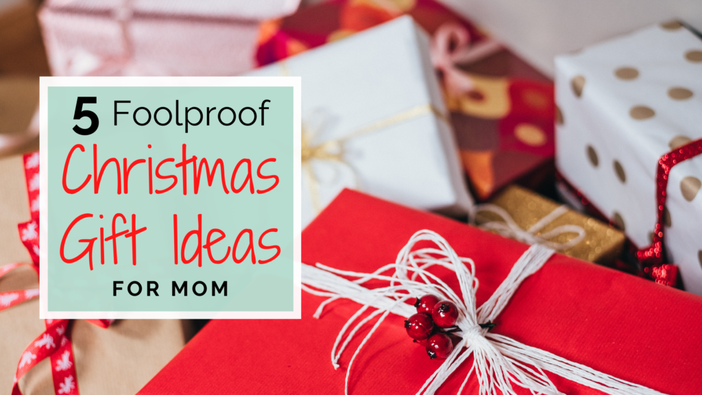 blog banner for christmas gift ideas for mom post