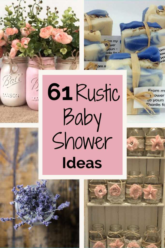 rustic baby shower pinterest pin with pictures