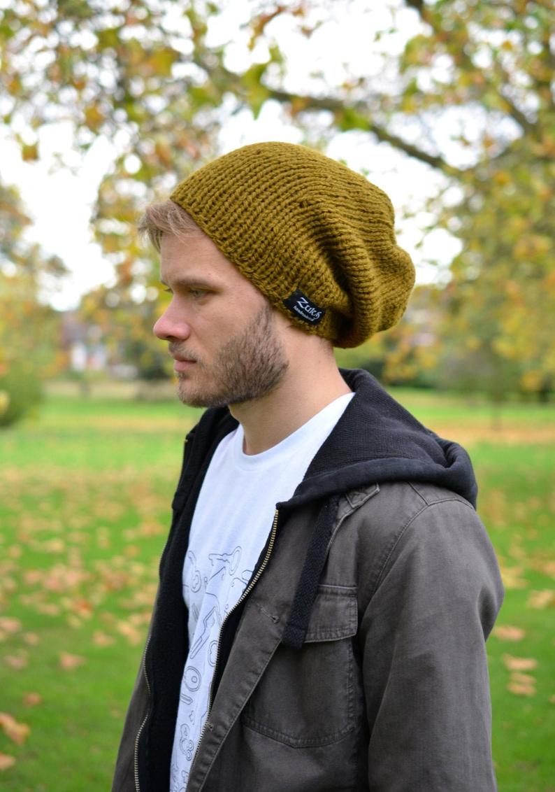 handmade gifts for men knitted hat etsy