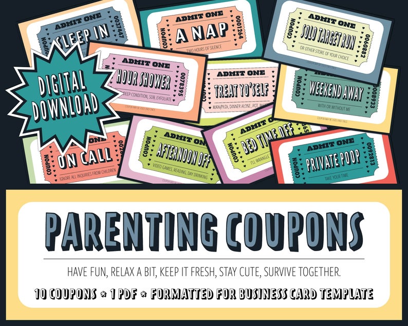 parenting coupons self care gifts
