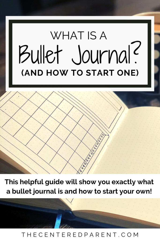 what is a bullet journal Pinterest pin