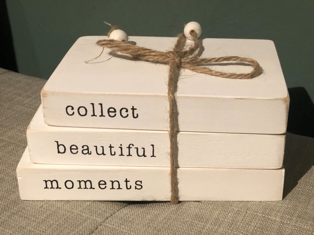 stack of books from the decocrated Easter box