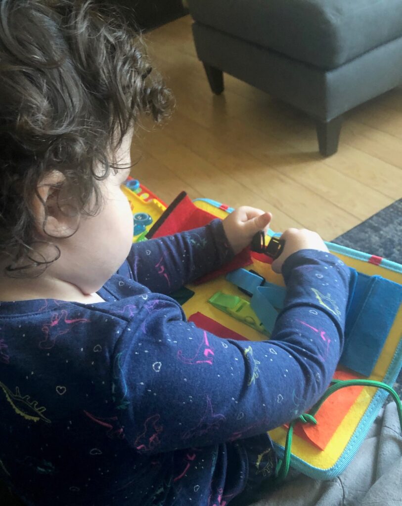 busy board activities for 2 year olds