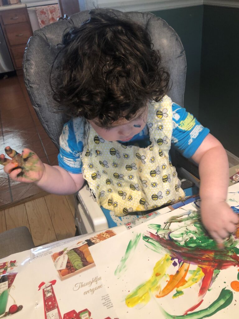crayola finger paint art activity