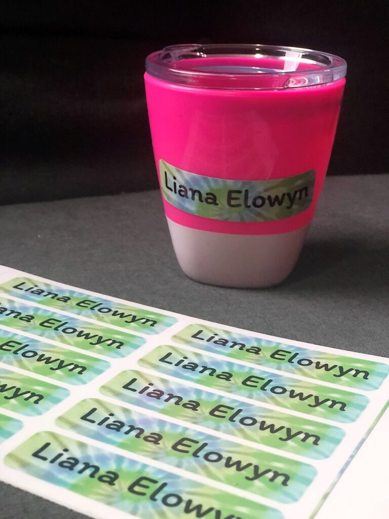 name bubbles personalized labels for school supplies