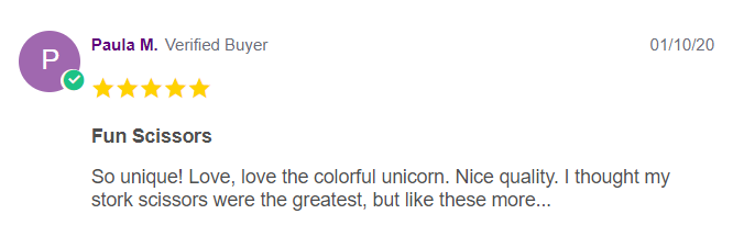 unicorn craft scissors review