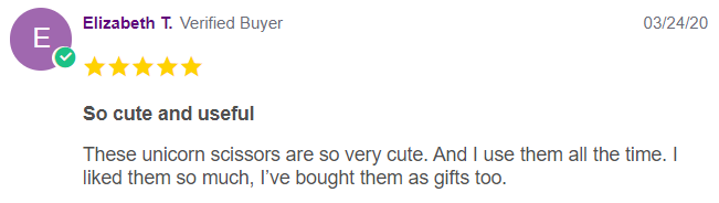 unicorn craft scissors review