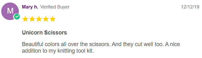 unicorn craft scissors review