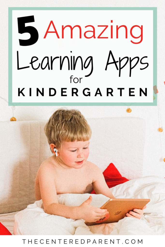 learning apps for kindergarten pinterest pin
