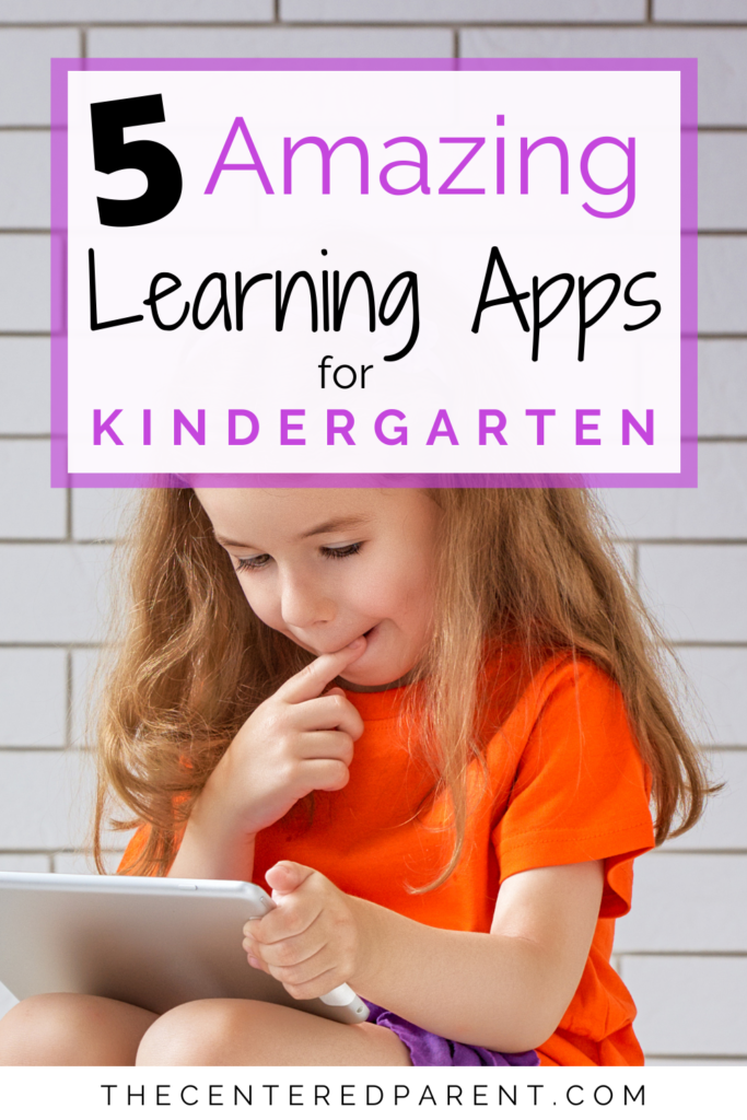 learning apps for kindergarten pinterest pin