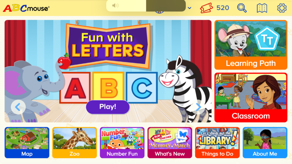 learning app for kindergarten ABCmouse