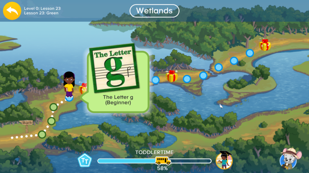 learning app for kindergarten ABCmouse learning path