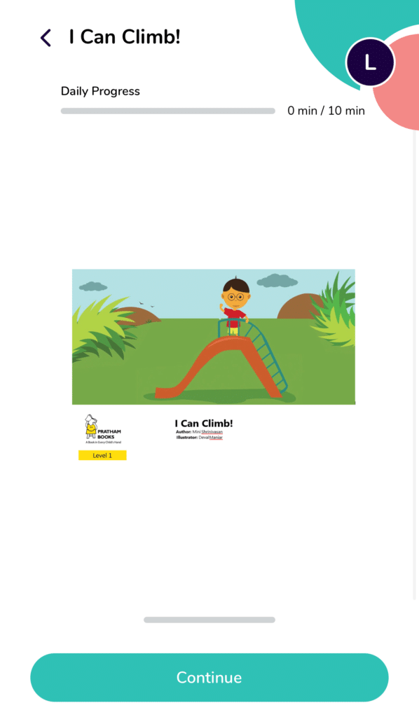 learning app for kindergarten Readability app