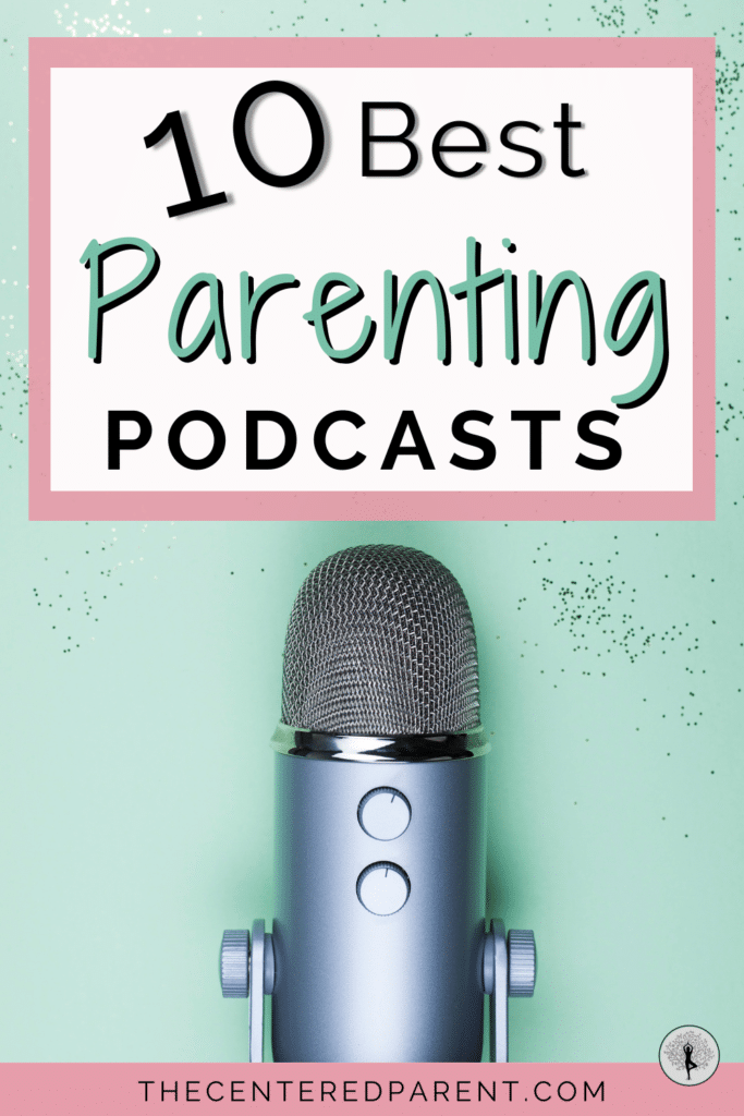best parenting podcasts pinterest image