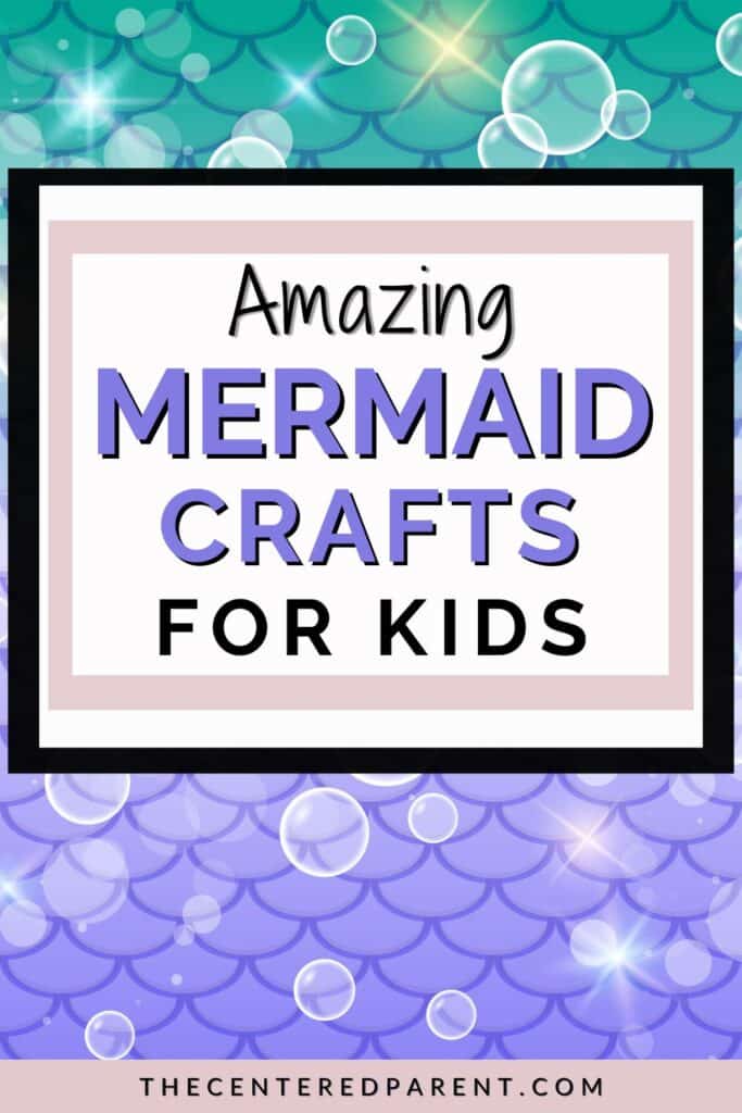 mermaid crafts for kids pinterest pin