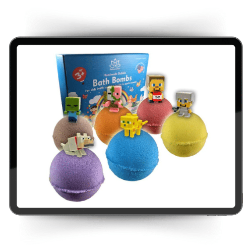minecraft bath bombs for kids toys inside