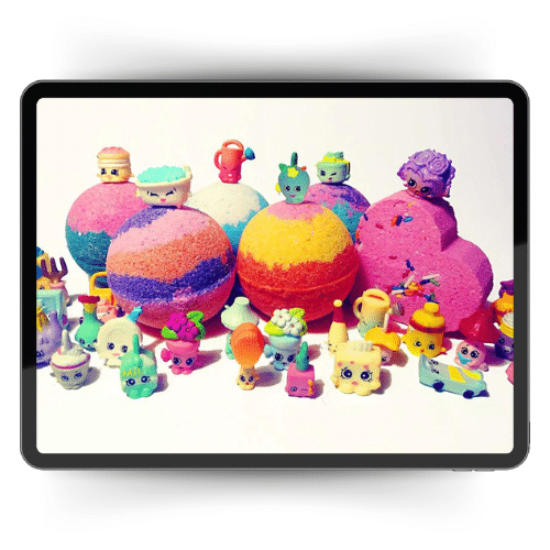 shopkins toys inside bath bombs for kids