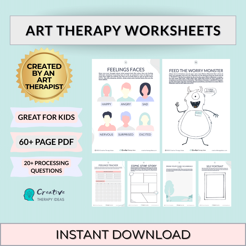art therapy worksheets for kids