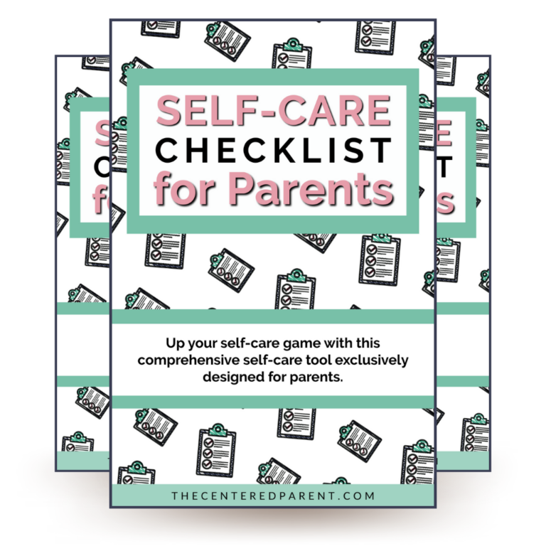 self-care checklist for parents
